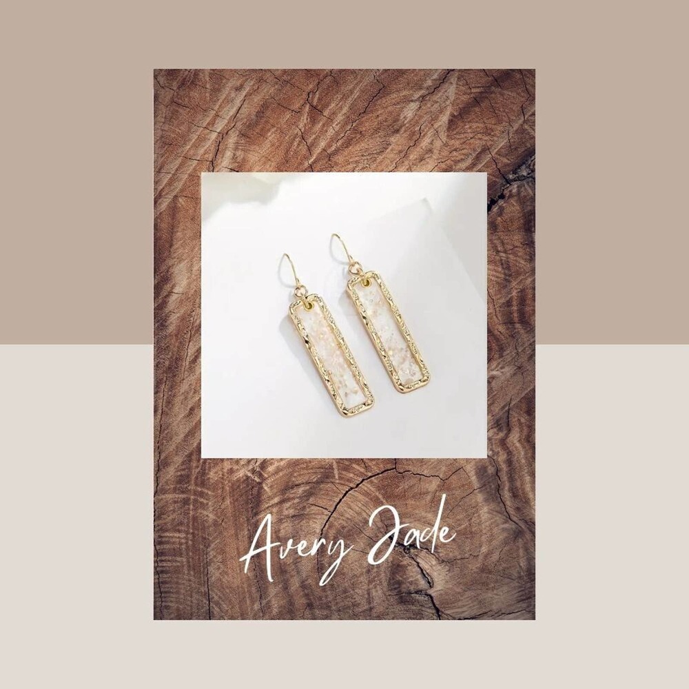 14K Gold Plated Long Shell Tassel Earrings